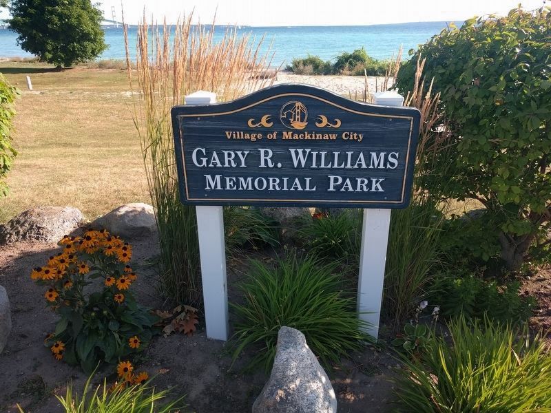 Gary R. Williams Memorial Park sign image. Click for full size.