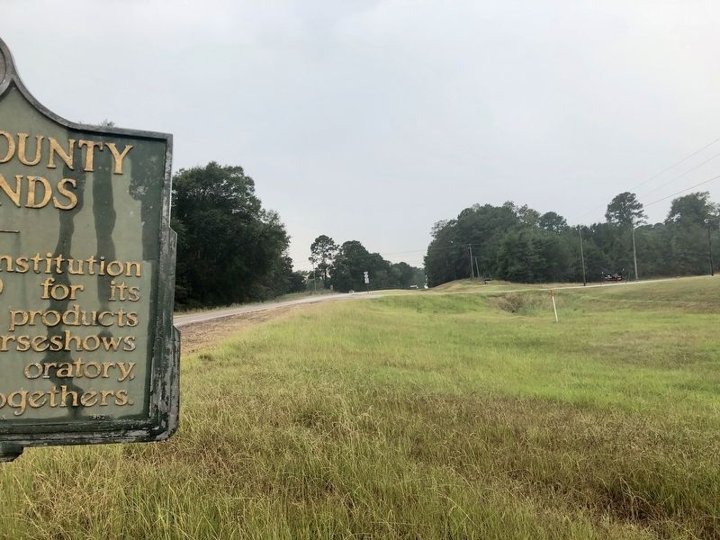 Direction from Neshoba County Fairgrounds Marker towards fairgrounds. image. Click for full size.