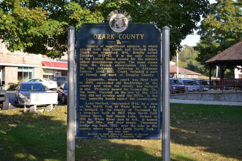 Ozark County Marker image. Click for full size.