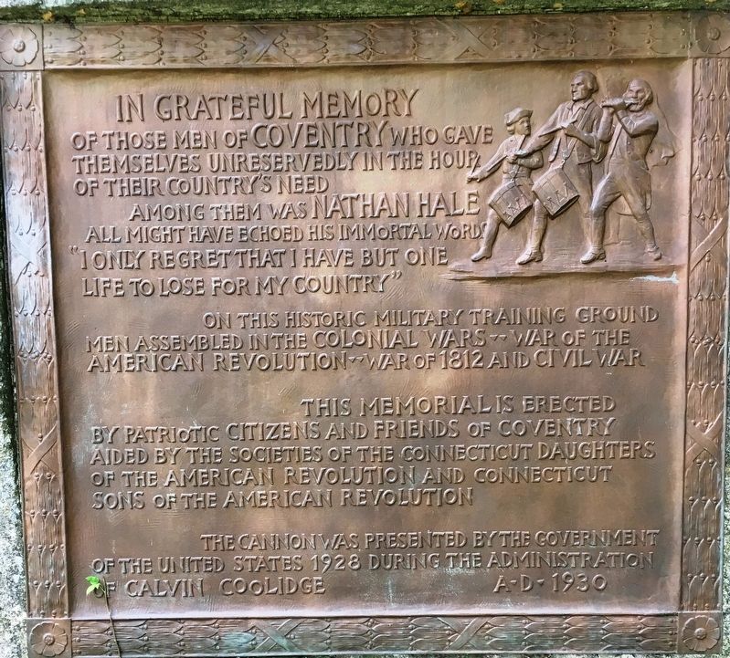 Coventry Veterans Memorial image. Click for full size.