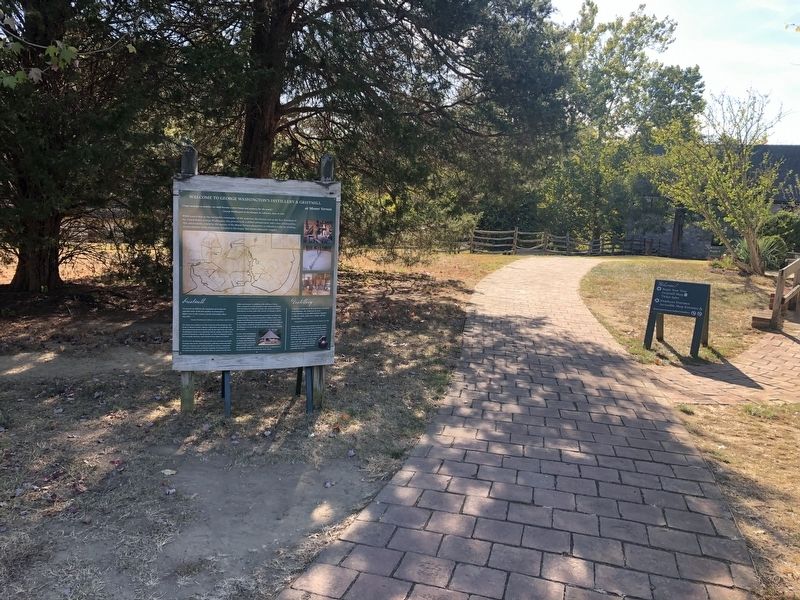 Welcome to George Washington's Distillery & Gristmill at Mount Vernon Marker image. Click for full size.