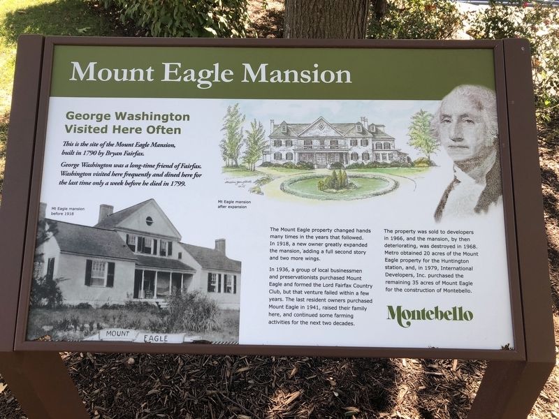 Mount Eagle Mansion Marker image. Click for full size.