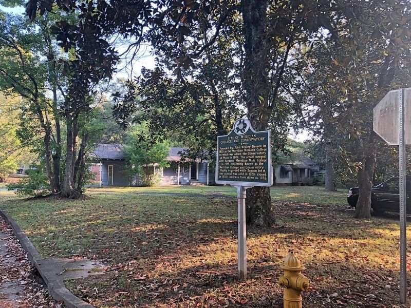 Site of Meridian College and Conservatory Marker image. Click for full size.
