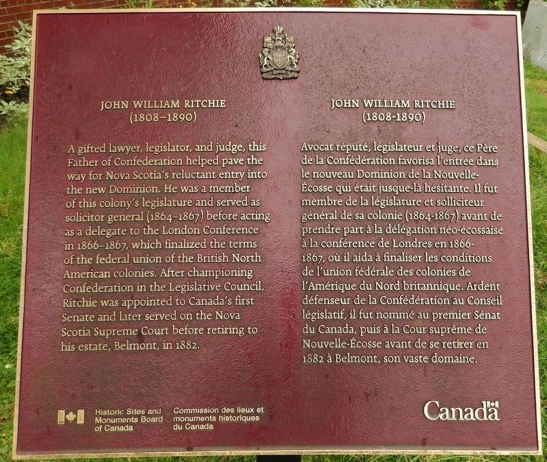 John William Ritchie Marker. Click for full size. John William Ritchie Marker image. Click for full size.