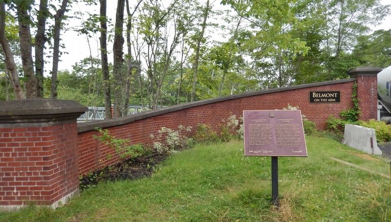 John William Ritchie Marker<br>(<i>wide view looking south from Belmont Avenue</i>). Click for full size. John William Ritchie Marker<br>(<i>wide view looking south from Belmont Avenue</i>) image. Click for full size.