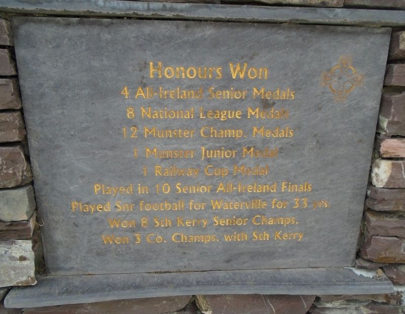 Mick O'Dwyer Honours Won Marker image. Click for full size.