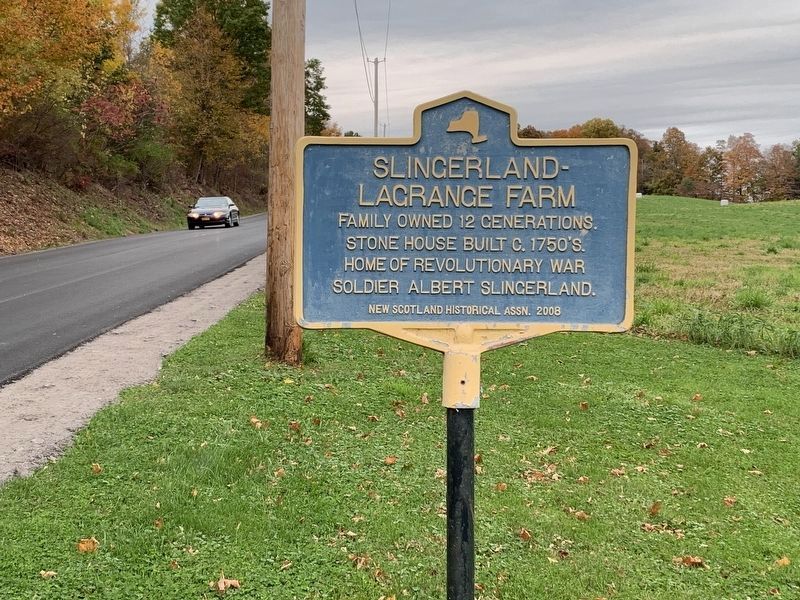 Slingerland-Lagrange Farm Marker image. Click for full size.