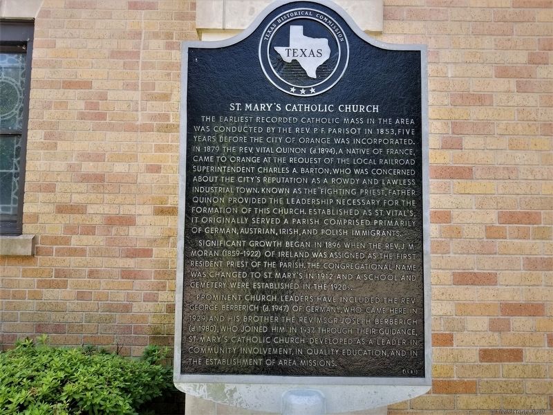 St. Mary's Catholic Church Marker. Click for full size. St. Mary's Catholic Church Marker image. Click for full size.