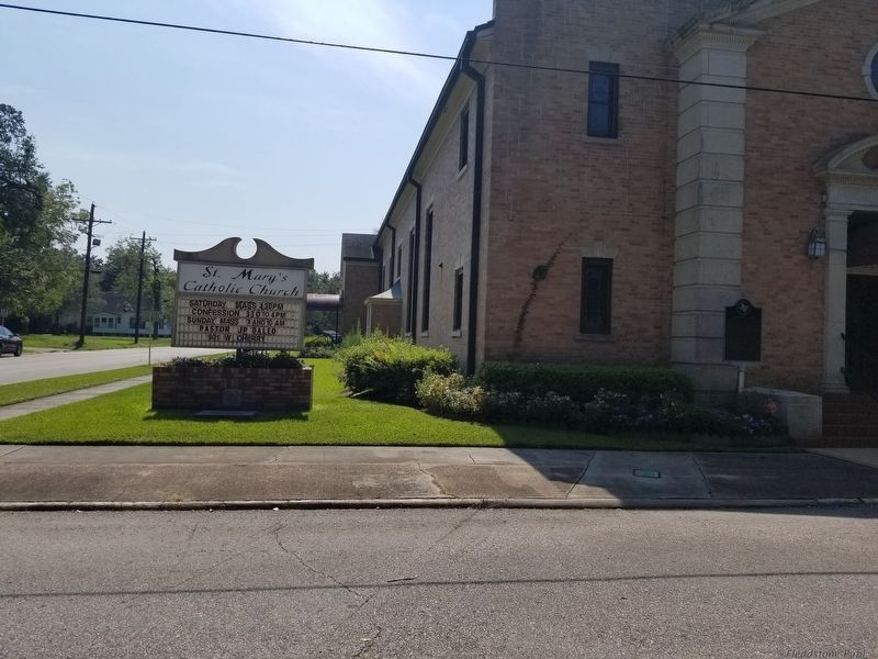 St. Mary's Catholic Church Marker. Click for full size. St. Mary's Catholic Church Marker image. Click for full size.