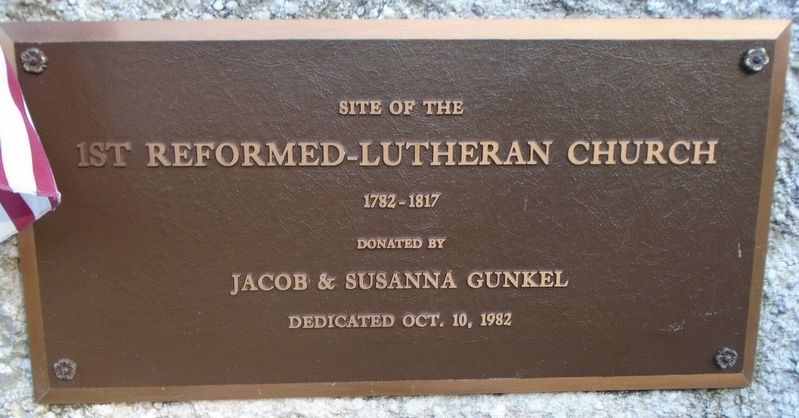 Site of the 1st Reformed-Lutheran Church Marker image. Click for full size.