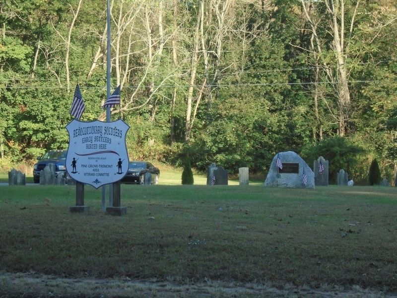 Site of the 1st Reformed-Lutheran Church Marker in Gunkels Cemetery. Click for full size. Site of the 1st Reformed-Lutheran Church Marker in Gunkels Cemetery image. Click for full size.