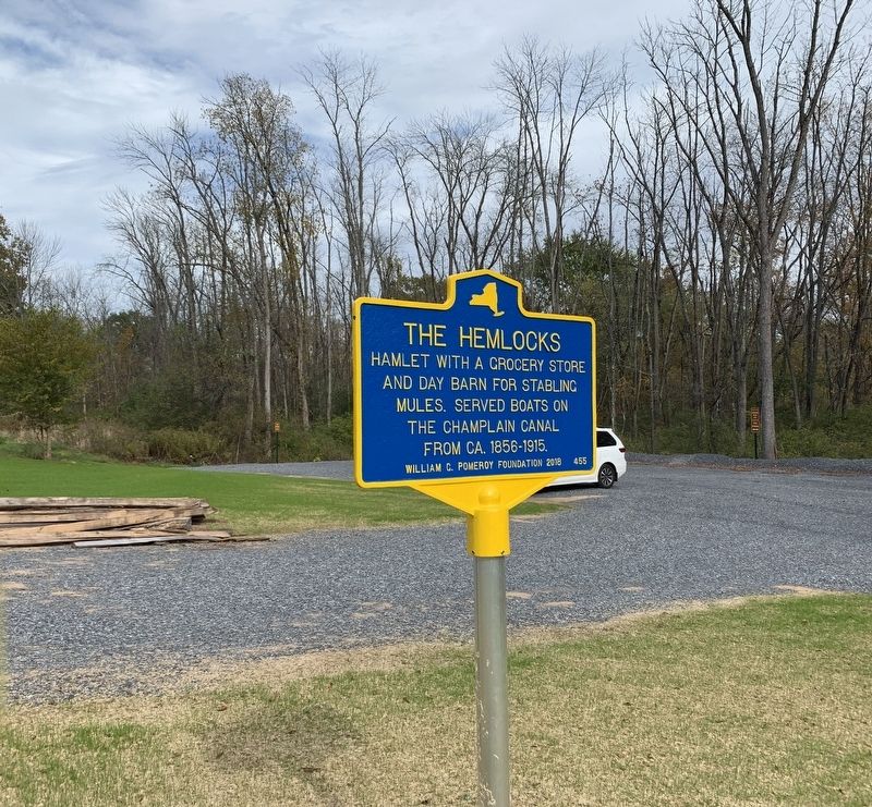The Hemlocks Marker. Click for full size. The Hemlocks Marker image. Click for full size.