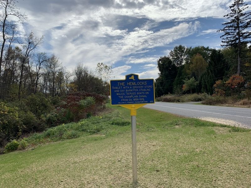 The Hemlocks Marker. Click for full size. The Hemlocks Marker image. Click for full size.