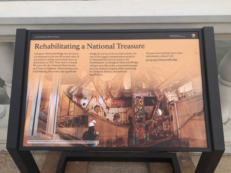 Rehabilitating a National Treasure Marker image. Click for full size.