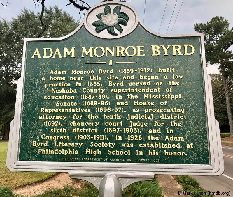 Adam Monroe Byrd Marker image. Click for full size.
