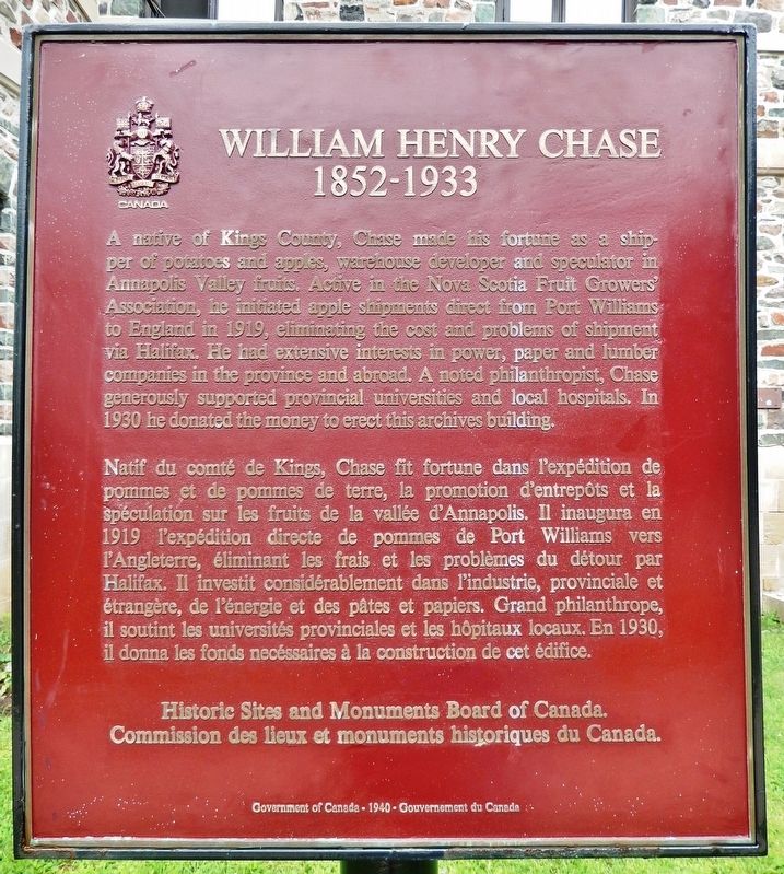 William Henry Chase Marker image. Click for full size.