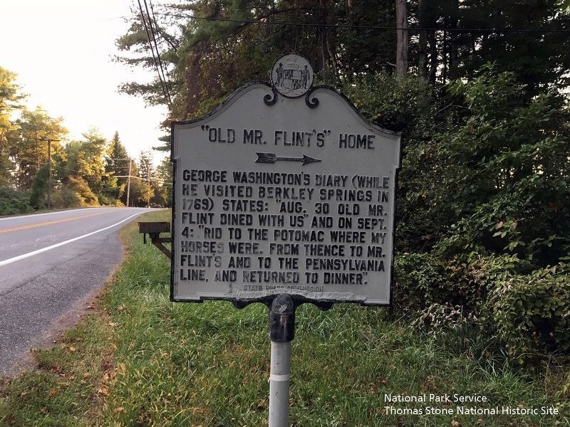 “Old Mr. Flint’s” Home Marker image. Click for full size.