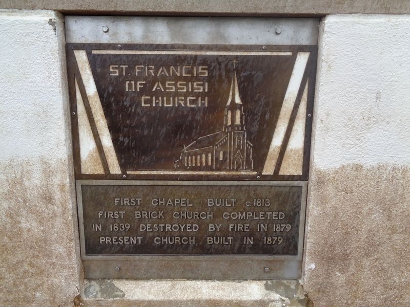 St. Francis of Assisi Church Marker. Click for full size. St. Francis of Assisi Church Marker image. Click for full size.