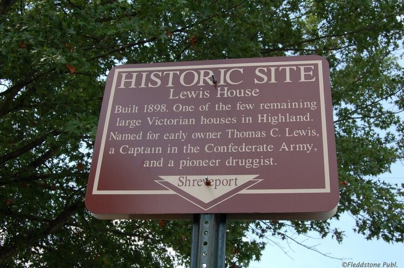 Lewis House Marker. Click for full size. Lewis House Marker image. Click for full size.