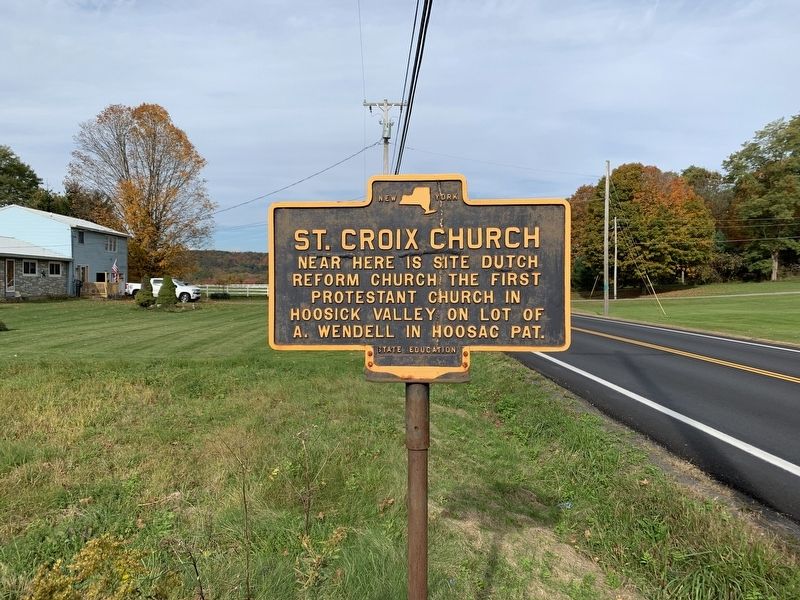 St. Croix Church Marker. Click for full size. St. Croix Church Marker image. Click for full size.