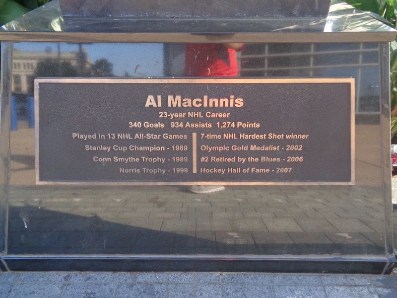 Al MacInnis Marker. Click for full size. Al MacInnis Marker image. Click for full size.