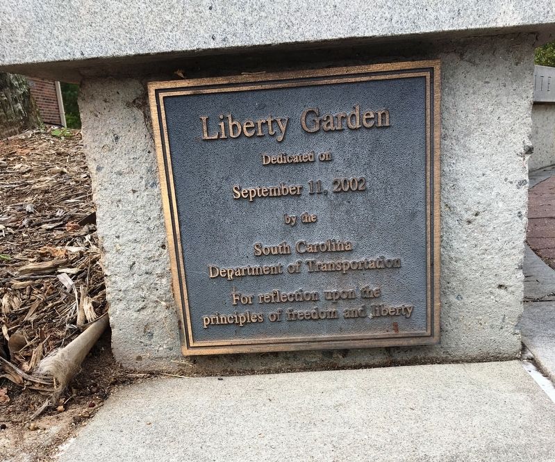 Liberty Garden Dedication Plaque image. Click for full size.