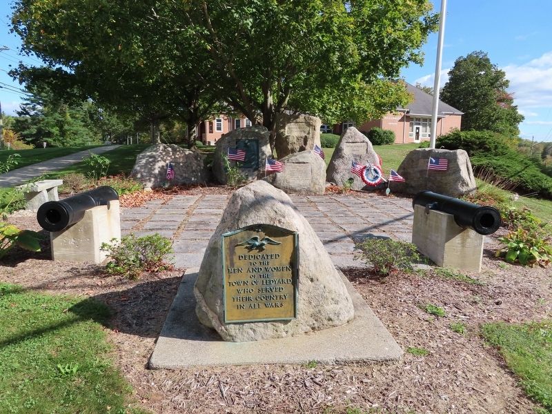 Ledyard Veterans Memorials. Click for full size. Ledyard Veterans Memorials image. Click for full size.
