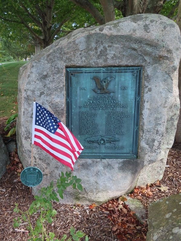 Ledyard World War I Monument. Click for full size. Ledyard World War I Monument image. Click for full size.