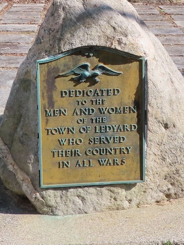 Ledyard Veterans Memorials Marker. Click for full size. Ledyard Veterans Memorials Marker image. Click for full size.