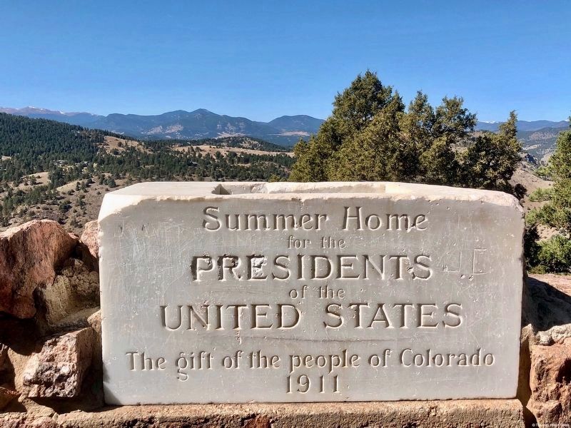 Summer White House cornerstone. image. Click for full size.