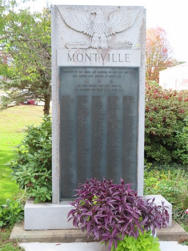 Montville World War II Monument. Click for full size. Montville World War II Monument image. Click for full size.