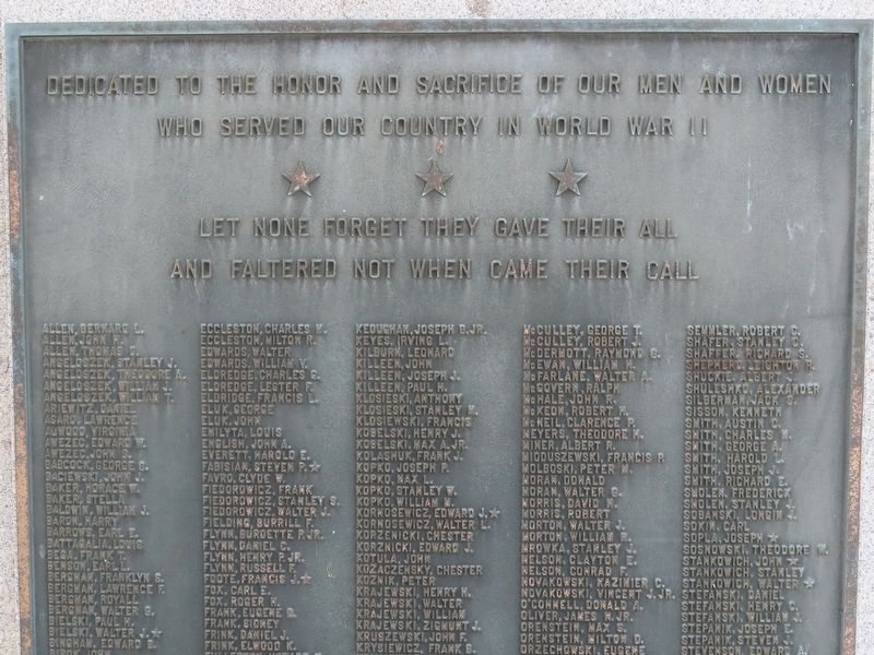 Montville World War II Monument. Click for full size. Montville World War II Monument image. Click for full size.