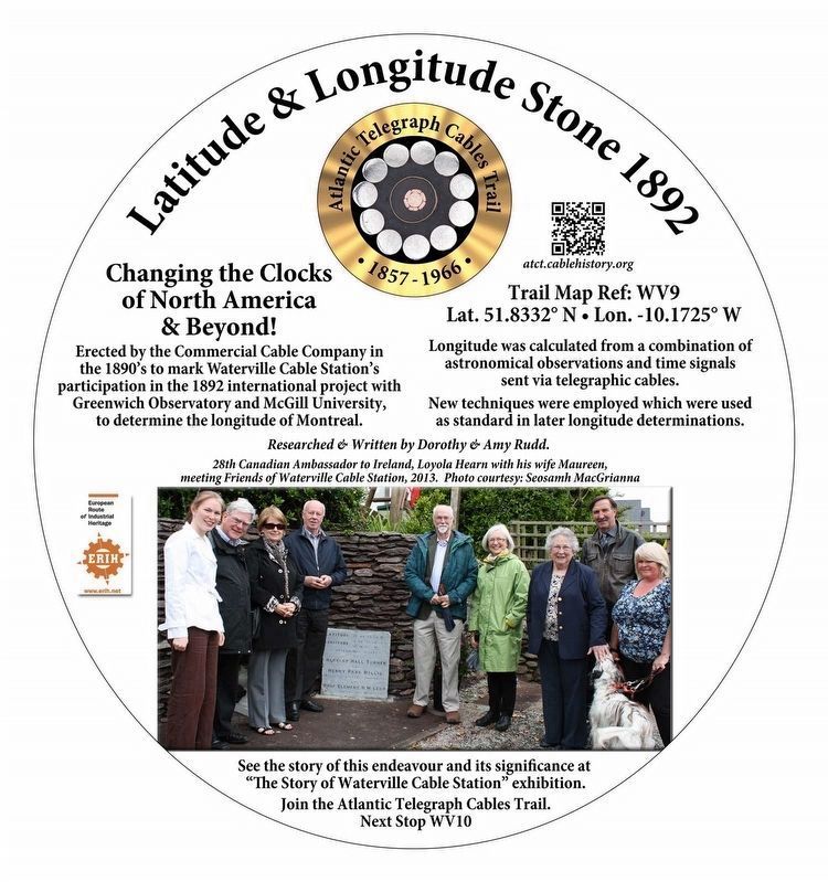 Latitude and Longitude Stone 1892 Marker. Click for full size. Latitude and Longitude Stone 1892 Marker image. Click for full size.