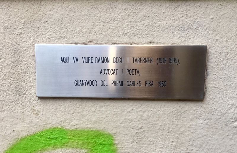 Ramon Bech i Taberner Marker image. Click for full size.