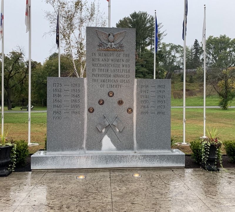 Mechanicville Veterans Memorial. Click for full size. Mechanicville Veterans Memorial image. Click for full size.