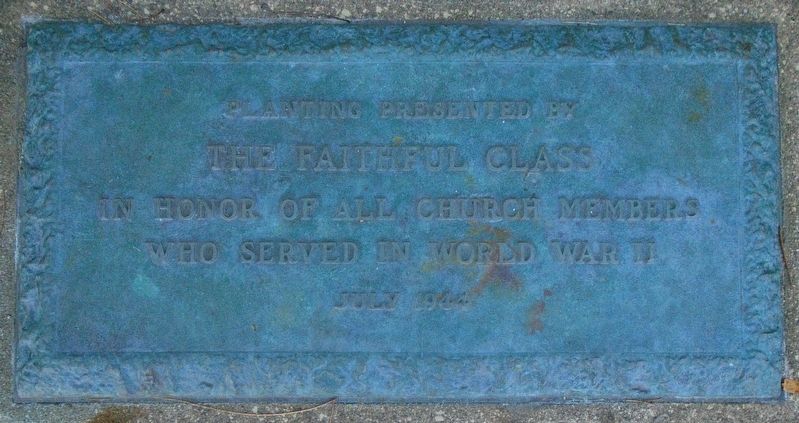 Stroudsburg United Methodist Church World War II Memorial image. Click for full size.