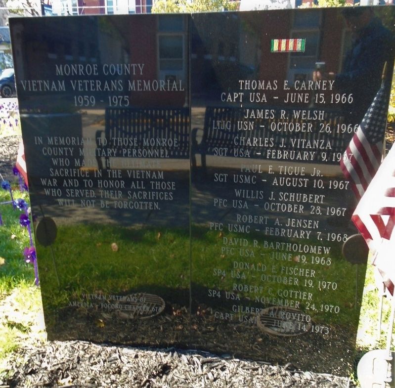 Monroe County Vietnam Veterans Memorial image. Click for full size.