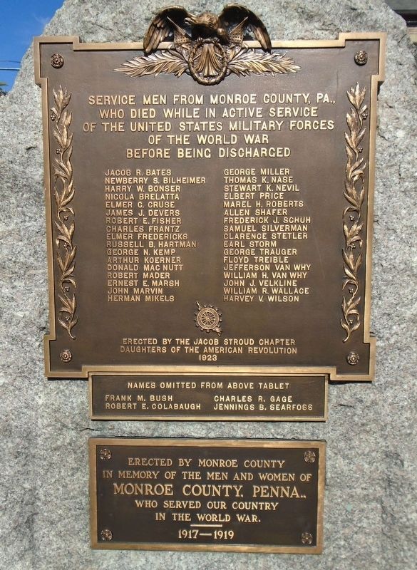 Monroe County World War Memorial. Click for full size. Monroe County World War Memorial image. Click for full size.