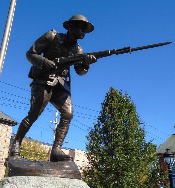 Monroe County World War Memorial Doughboy Statue. Click for full size. Monroe County World War Memorial Doughboy Statue image. Click for full size.