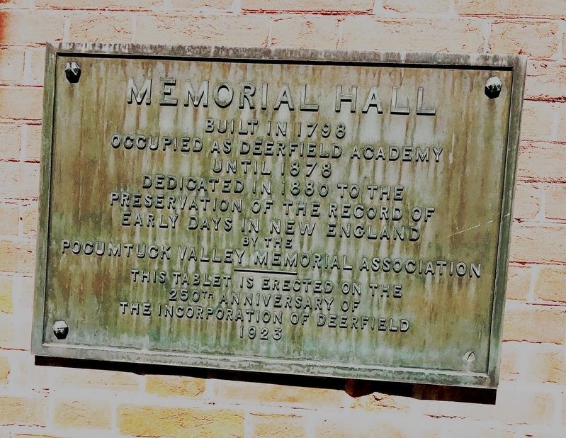 Memorial Hall Marker image. Click for full size.