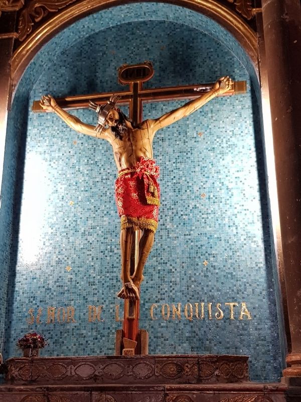 The 'Seor de la Conquista' (Lord of the Conquest) at the Parish of Saint Michael the Archangel image. Click for full size.