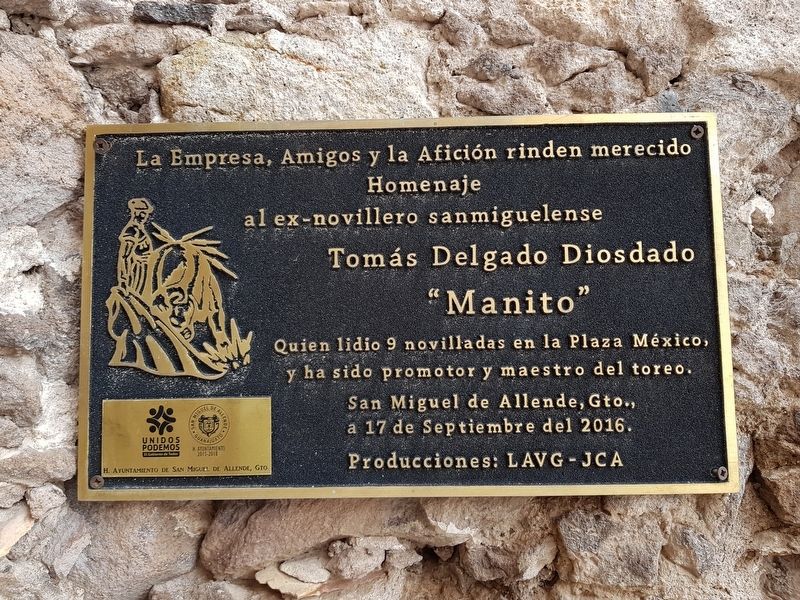 Tomás Delgado Diosdado Marker. Click for full size. Tomás Delgado Diosdado Marker image. Click for full size.