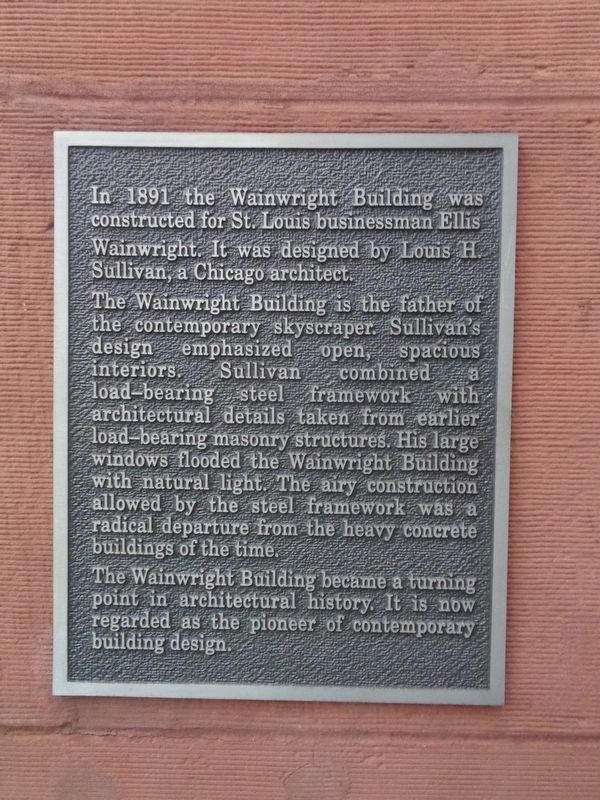 Wainwright Building Marker image. Click for full size.