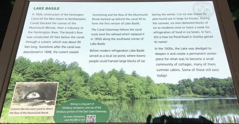 Lake Basile Marker. Click for full size. Lake Basile Marker image. Click for full size.