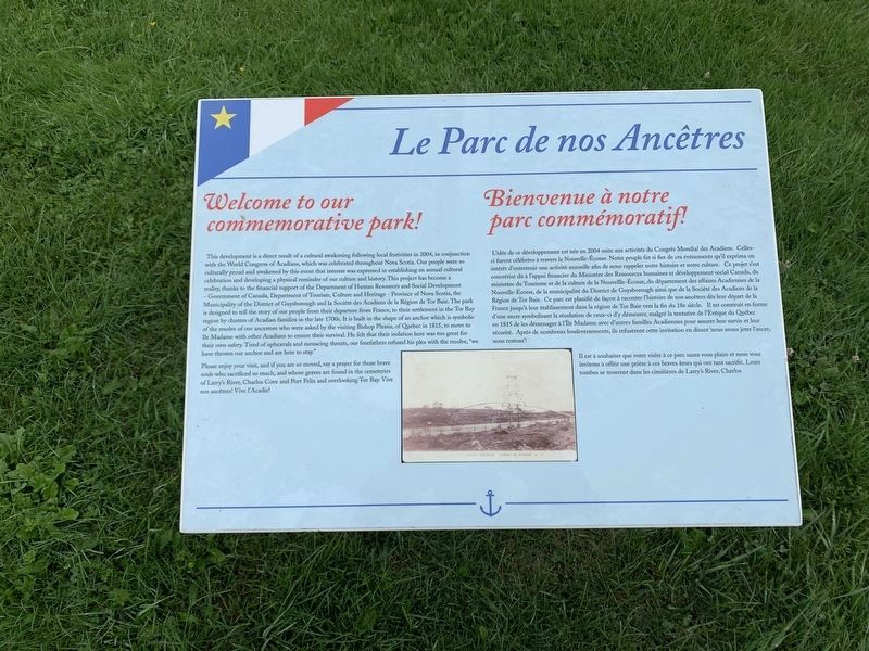 Le Parc de nos Anctres Marker image. Click for full size.