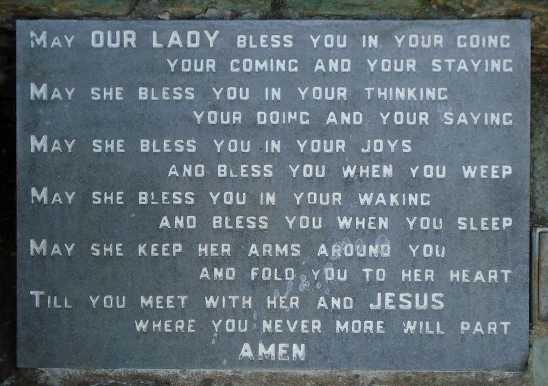 Our Lady of Grace Grotto at Tobairin Holy Well Prayer image. Click for full size.
