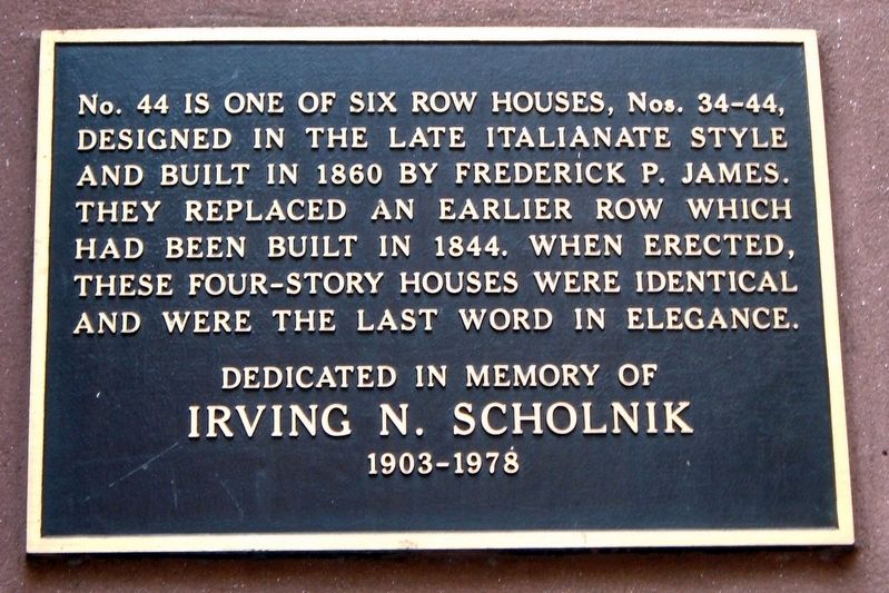 44 West 12th Street Marker. Click for full size. 44 West 12th Street Marker image. Click for full size.