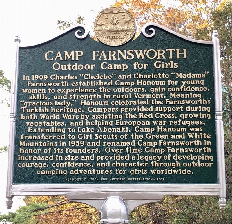 Camp Farnsworth Marker image. Click for full size.