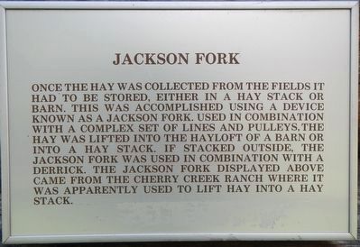 Jackson Fork Marker image. Click for full size.