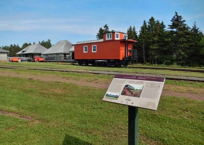 Elmira Marker • <i>wide view<br>(Elmira Railway Museum in left background)</i>. Click for full size. Elmira Marker • <i>wide view<br>(Elmira Railway Museum in left background)</i> image. Click for full size.